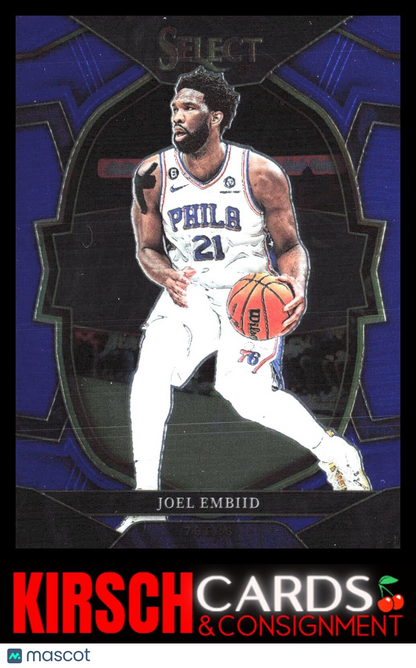 Joel Embiid 2022-23 Panini Select #47 Blue (Retail Base) Philadelphia 76ers