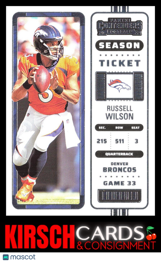 Russell Wilson 2022 Panini Contenders #30 Denver Broncos