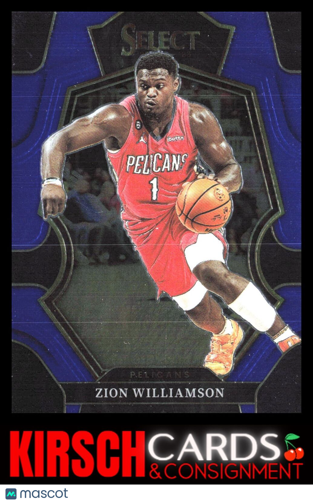 Zion Williamson 2022-23 Panini Select #124 Blue (Retail Base) New Orleans