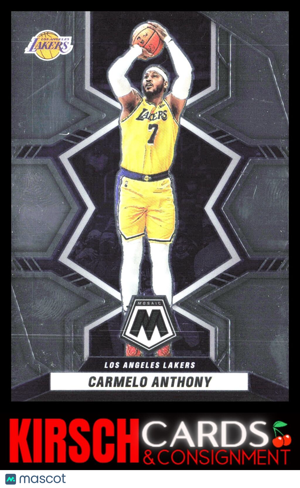 Carmelo Anthony 2021-22 Panini Mosaic #2 Los Angeles Lakers