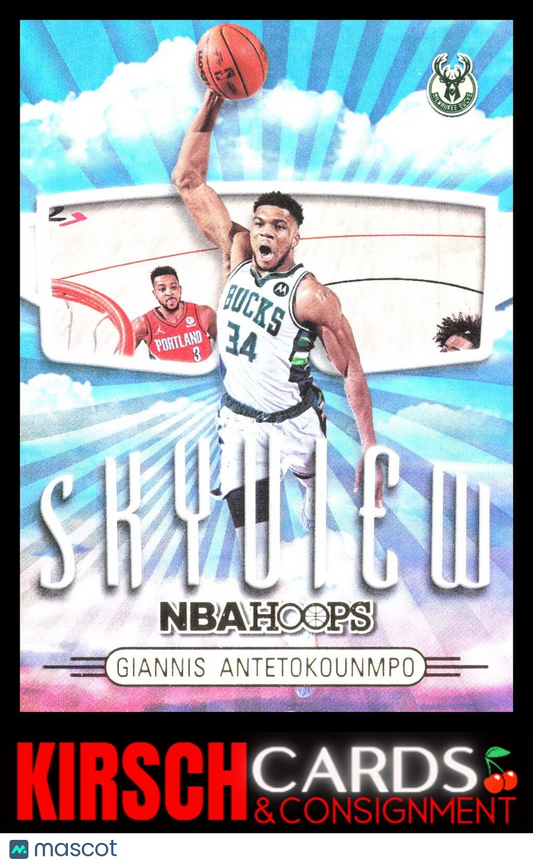 Giannis Antetokounmpo 2022-23 Hoops Winter #3 Skyview Milwaukee Bucks