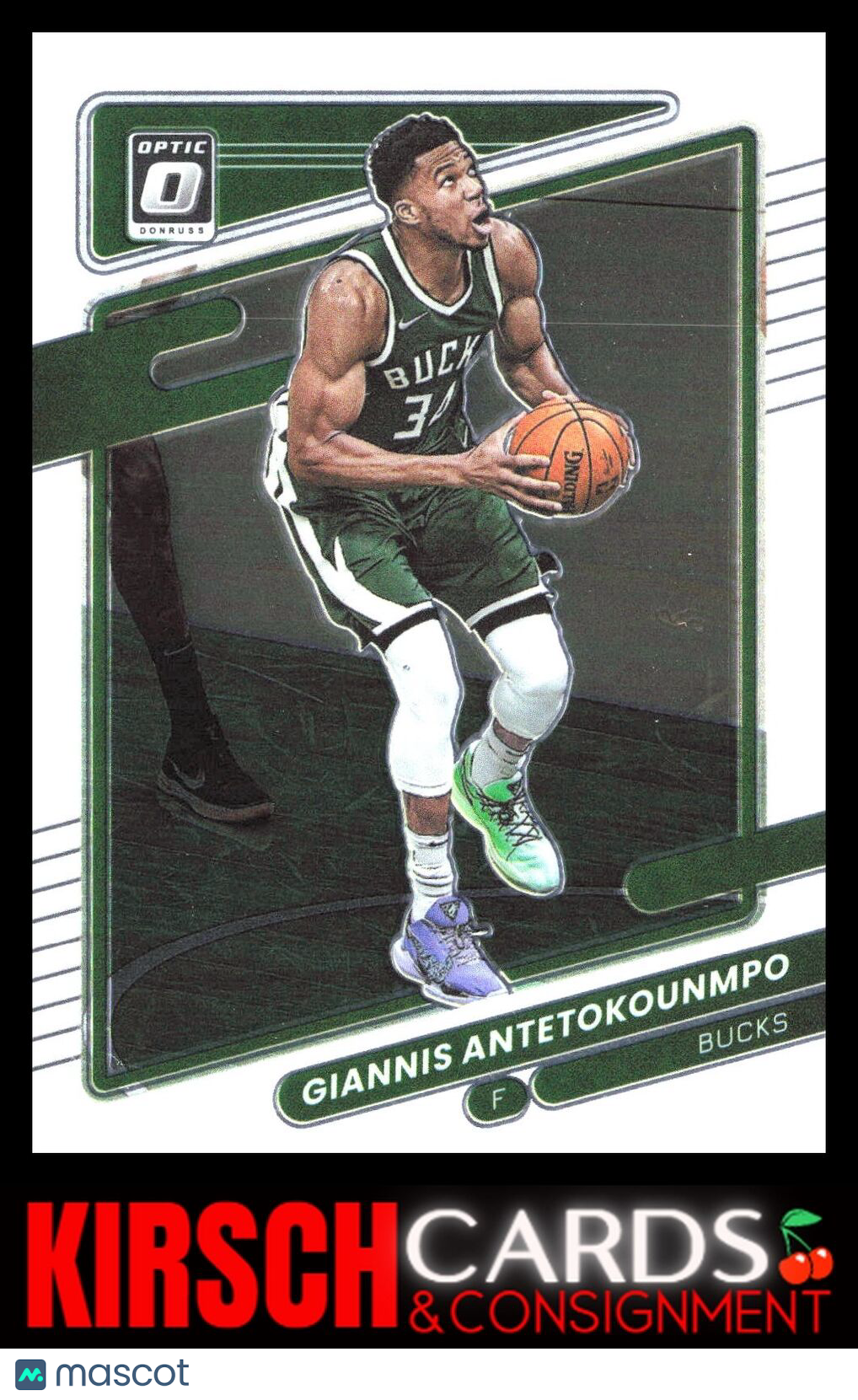 Giannis Antetokounmpo 2021-22 Donruss Optic #31 Milwaukee Bucks