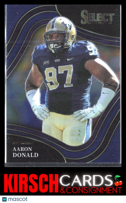 Aaron Donald 2022 Panini Select Draft Picks #125 Blue (Retail Base) Pittsburgh