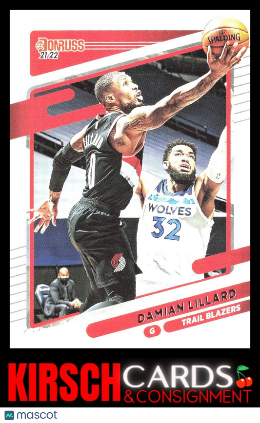 Damian Lillard 2021-22 Donruss #96 Portland Trail Blazers