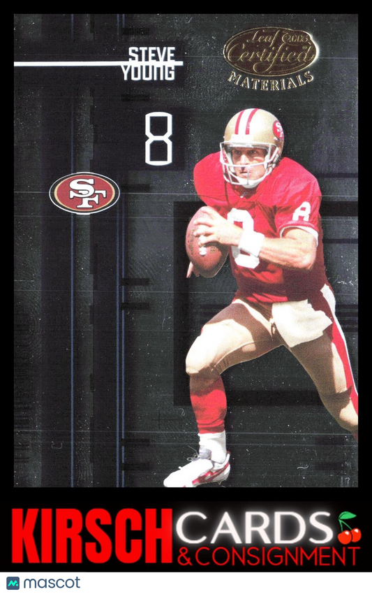 Steve Young 2005 Leaf Certified Materials #140 San Francisco 49ers