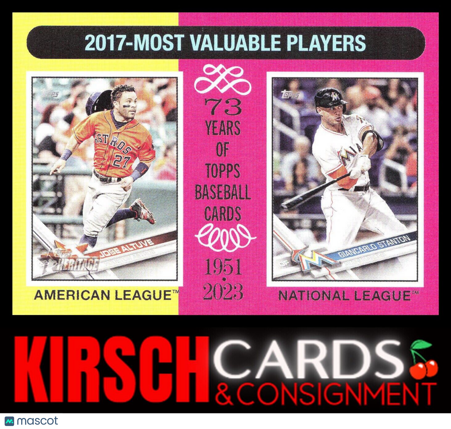 2017 MVPs (Jose Altuve / Giancarlo Stanton) 2024 Topps Heritage #210