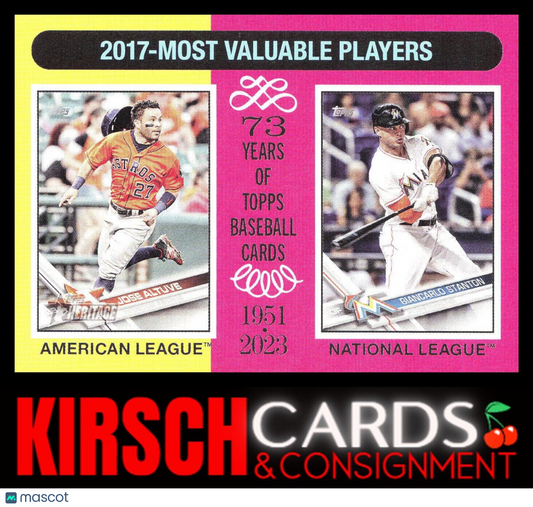 2017 MVPs (Jose Altuve / Giancarlo Stanton) 2024 Topps Heritage #210