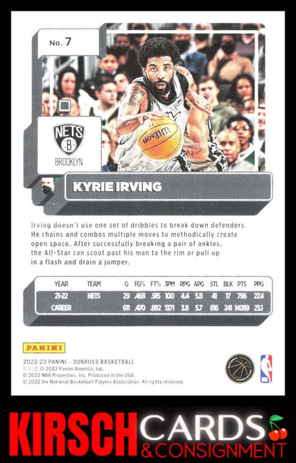 Kyrie Irving 2022-23 Donruss #7 Brooklyn Nets