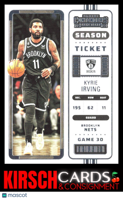 Kyrie Irving 2022-23 Panini Contenders #5 Season Ticket Retail Brooklyn Nets