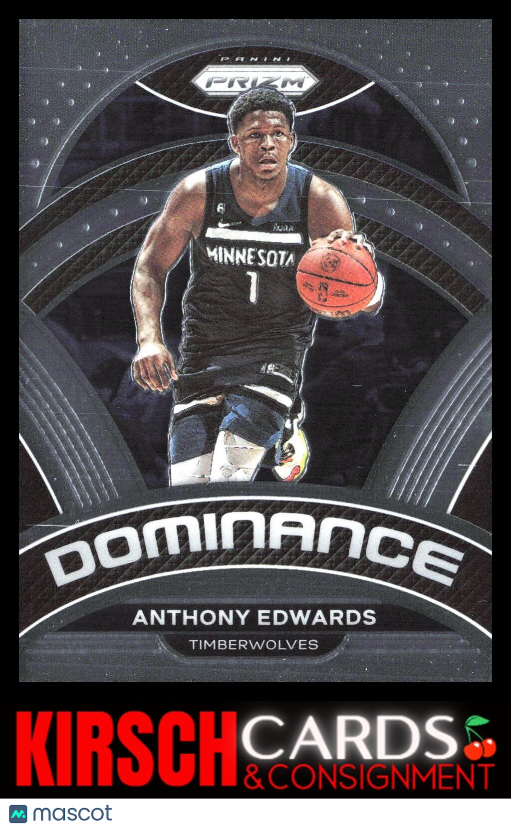 Anthony Edwards 2022-23 Panini Prizm #17 Dominance Minnesota Timberwolves