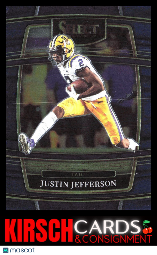 Justin Jefferson 2022 Panini Select Draft Picks #49 Blue (Retail Base) LSU