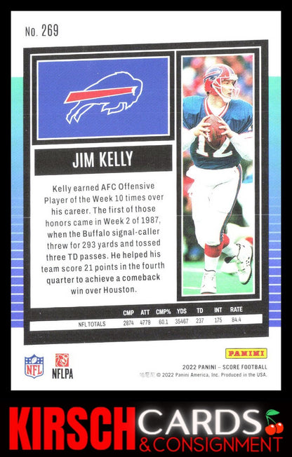 Jim Kelly 2022 Score #269 Buffalo Bills