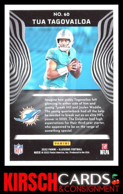 Tua Tagovailoa 2022 Panini Illusions #60 Miami Dolphins