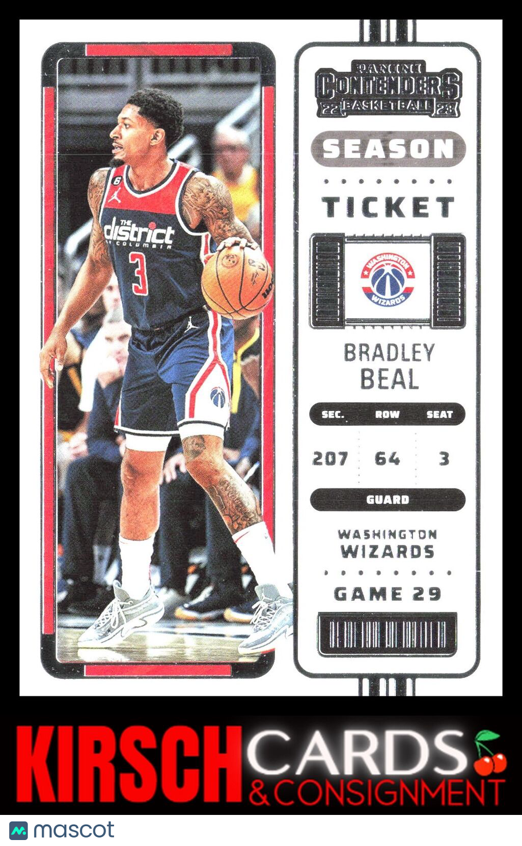 Bradley Beal 2022-23 Panini Contenders #64 Season Ticket Retail