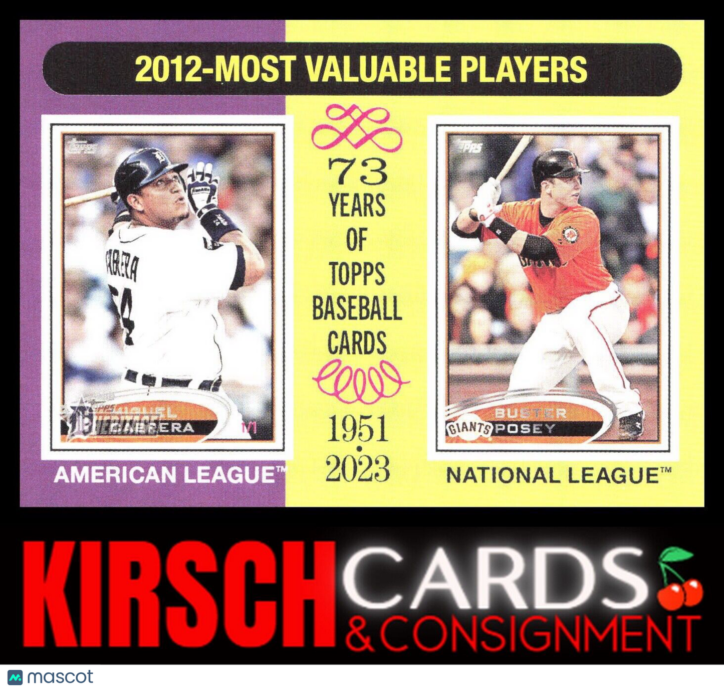 2012 MVPs (Miguel Cabrera / Buster Posey) 2024 Topps Heritage #199