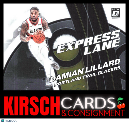 Damian Lillard 2021-22 Donruss Optic #2 Express Lane Portland Trail Blazers