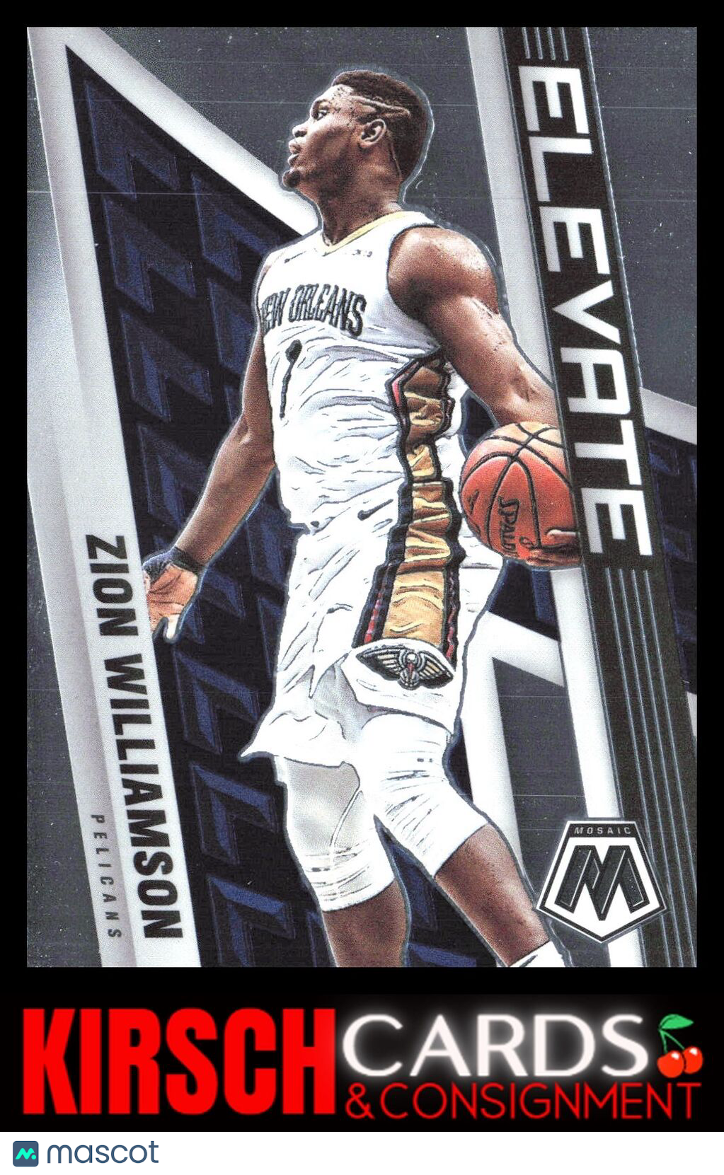 Zion Williamson 2021-22 Panini Mosaic #20 Elevate New Orleans Pelicans