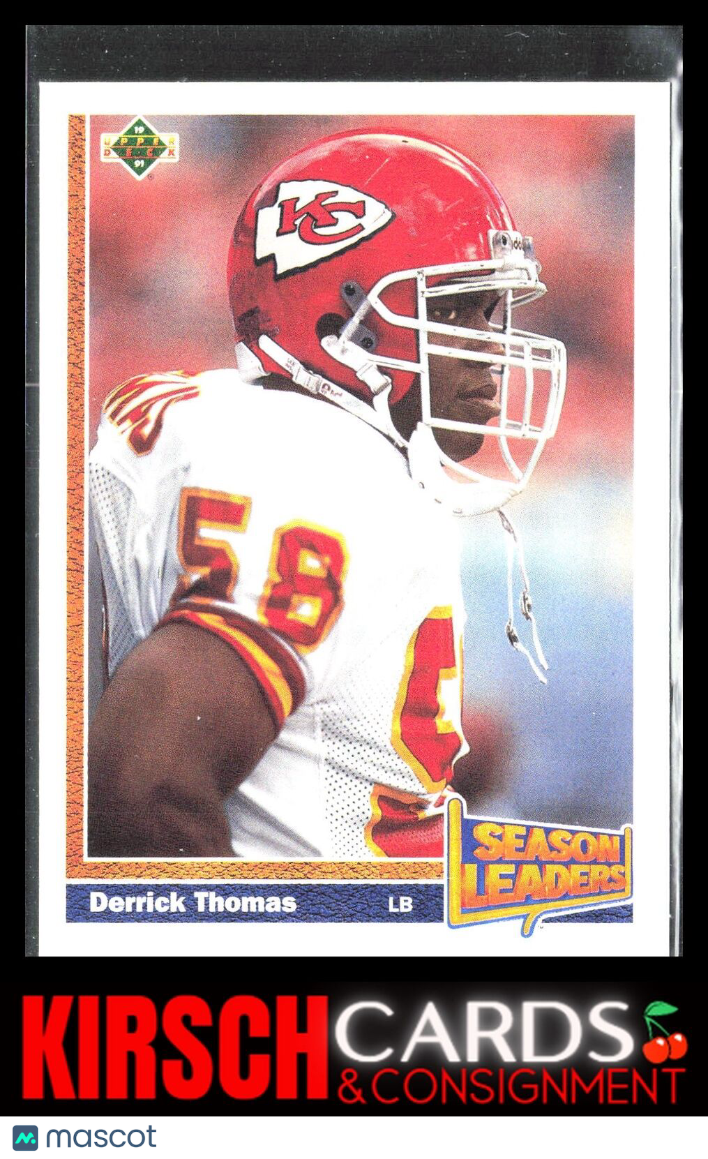 Derrick Thomas 1991 Upper Deck #404 Kansas City Chiefs