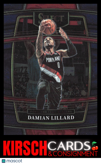 Damian Lillard 2021-22 Panini Select #3 Blue (Retail Base) Portland