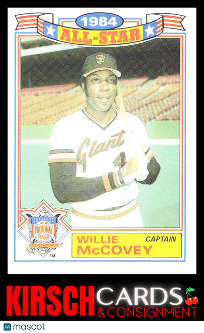 Willie McCovey 1985 Topps #11 Glossy All-Stars San Francisco Giants