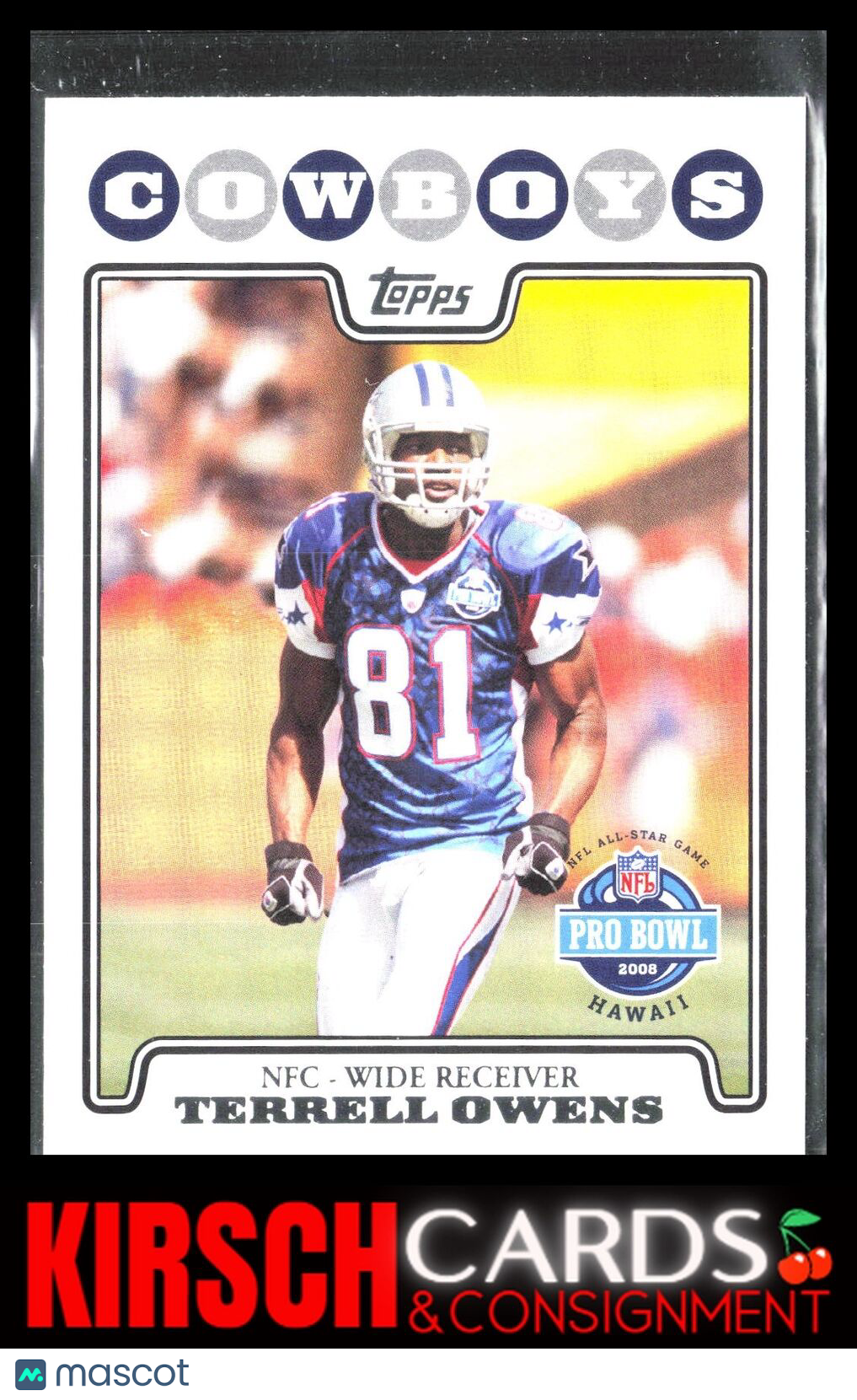 Terrell Owens 2008 Topps #302 Dallas Cowboys