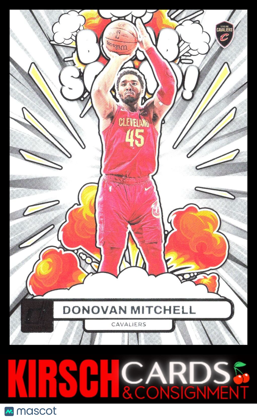 Donovan Mitchell 2023-24 Donruss #11 Bomb Squad Cleveland Cavaliers