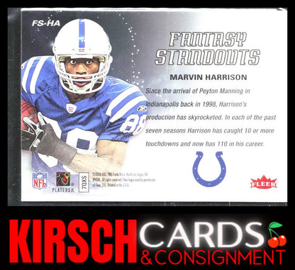 Marvin Harrison 2006 Fleer #FS-HA Fantasy Standouts Indianapolis Colts