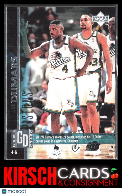 Joe Dumars 1997-98 Upper Deck #214 Detroit Pistons