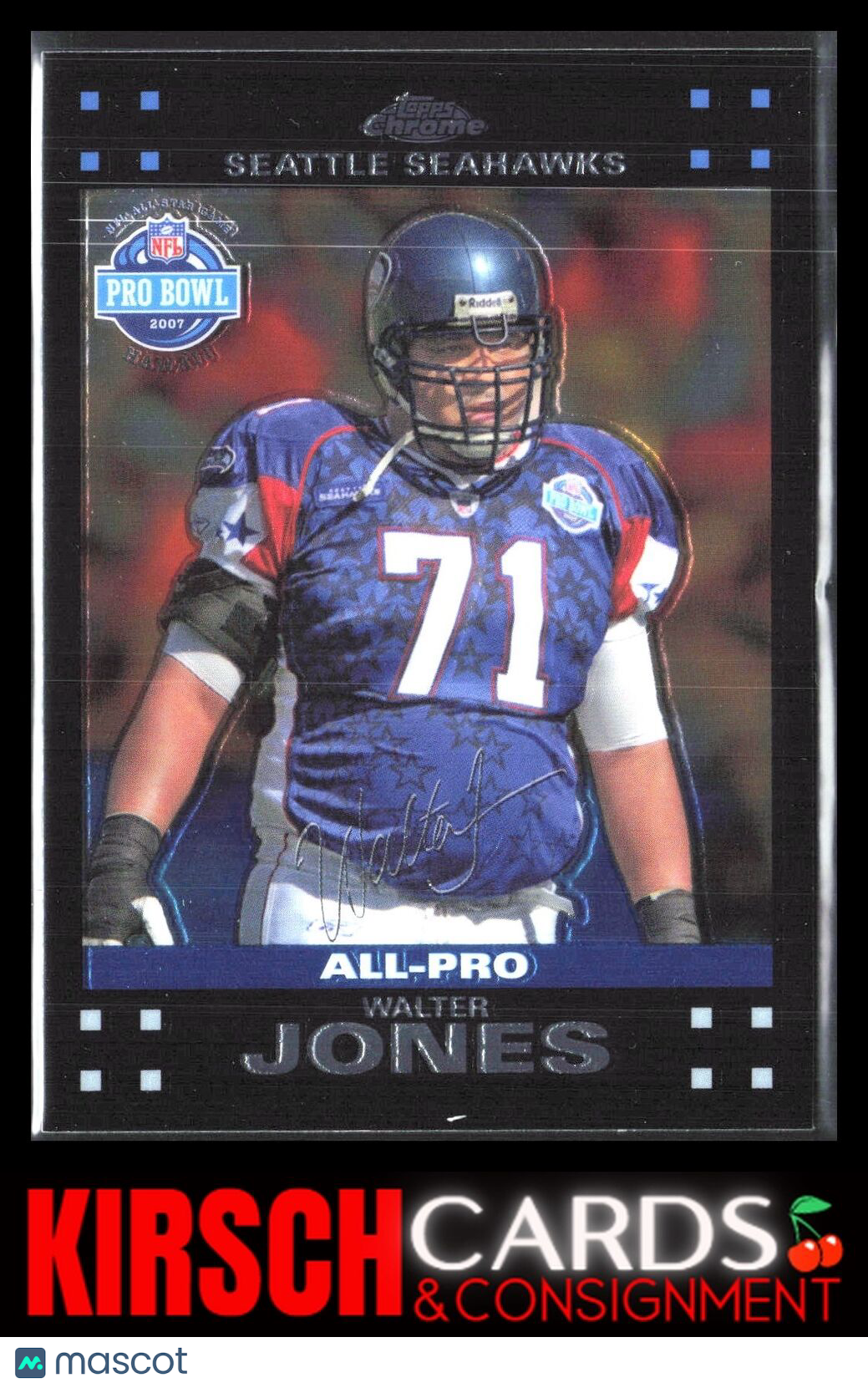 Walter Jones 2007 Topps Chrome #TC103 Seattle Seahawks