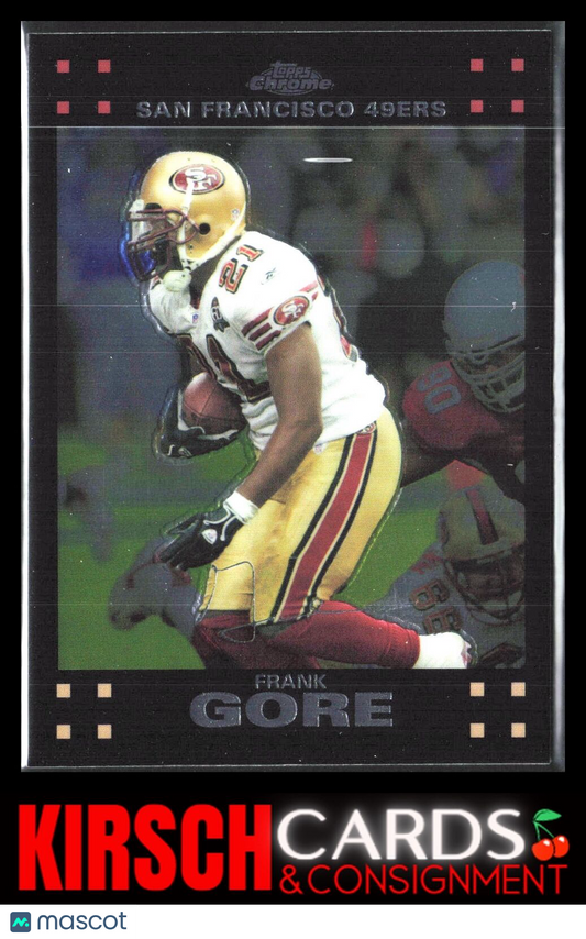 Frank Gore 2007 Topps Chrome #TC73 San Francisco 49ers