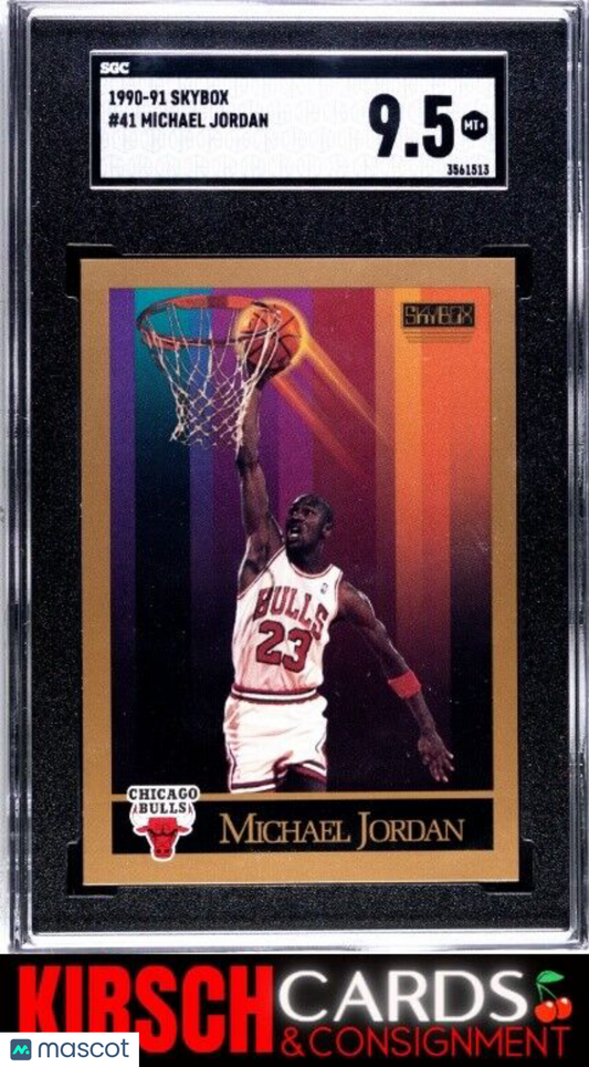 Michael Jordan 1990-91 Skybox #41 SGC 9.5 Chicago Bulls