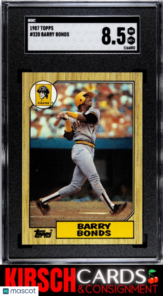 Barry Bonds 1987 Topps RC #320 SGC 8.5 Pittsburgh Pirates