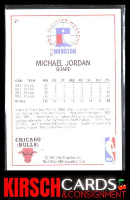 Michael Jordan 1989-90 Hoops #21 Chicago Bulls