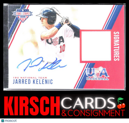 Jarred Kelenic 2018 Panini USA Baseball Stars Stripes Signatures #34 /299