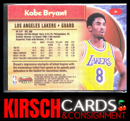 Kobe Bryant 1998-99 Bowman's Best #88 Los Angeles Lakers