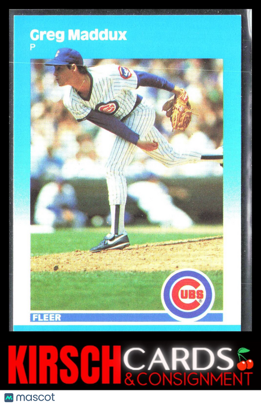 Greg Maddux 1987 Fleer Update RC Rookie #U-68 Chicago Cubs