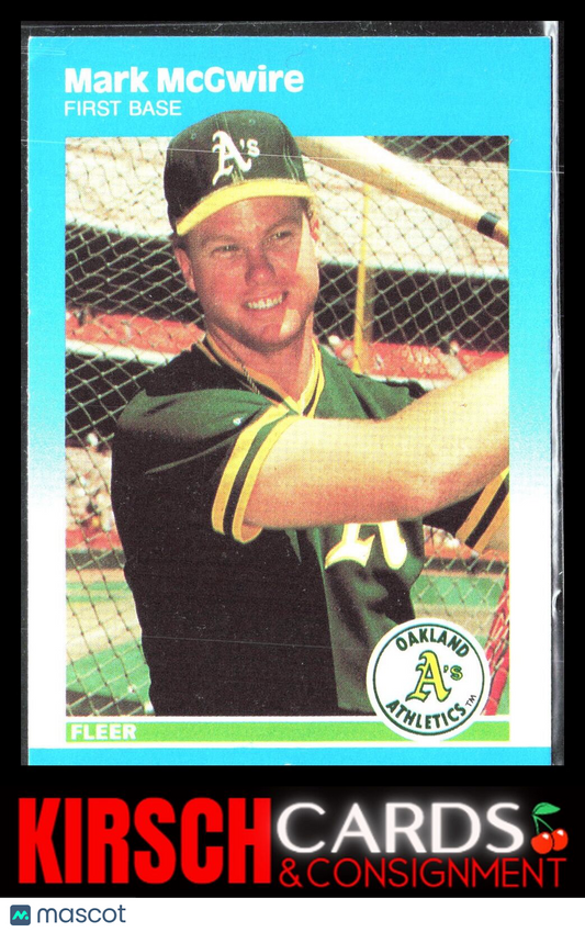 Mark McGwire 1987 Fleer Update RC Rookie #U-76 Oakland Athletics