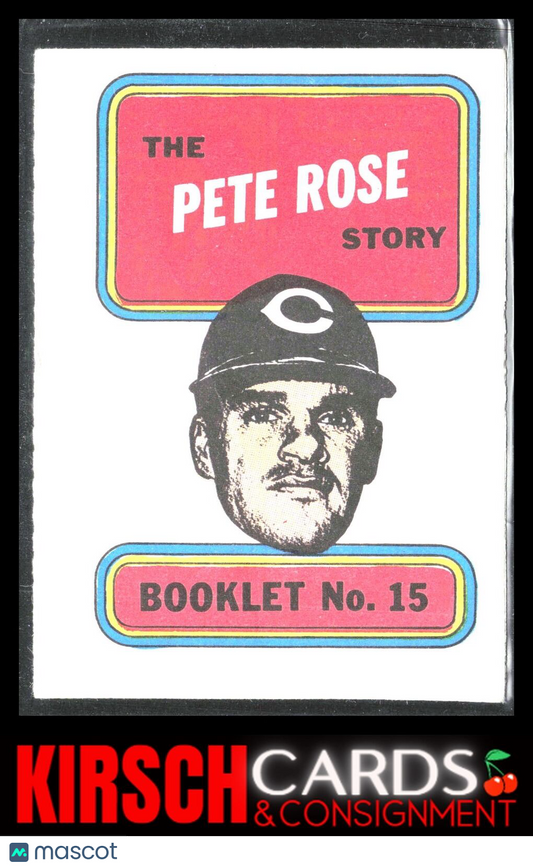 Pete Rose 1970 Topps #15 Booklets Cincinnati Reds