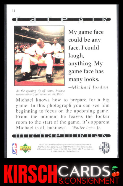 Michael Jordan 1997 Upper Deck Michael Jordan Rare Air Tribute Box Set #11