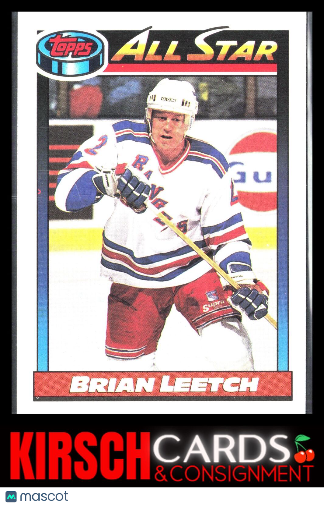 Brian Leetch 1991-92 Topps #269 New York Rangers