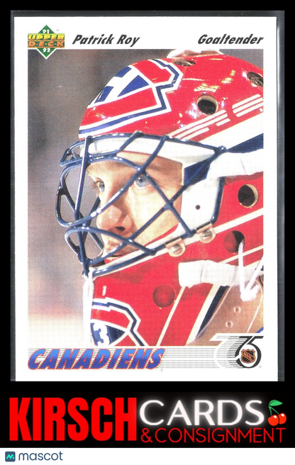 Patrick Roy 1991-92 Upper Deck #137b Montreal Canadiens