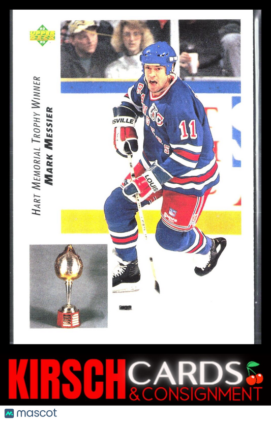 Mark Messier 1992-93 Upper Deck #437 New York Rangers