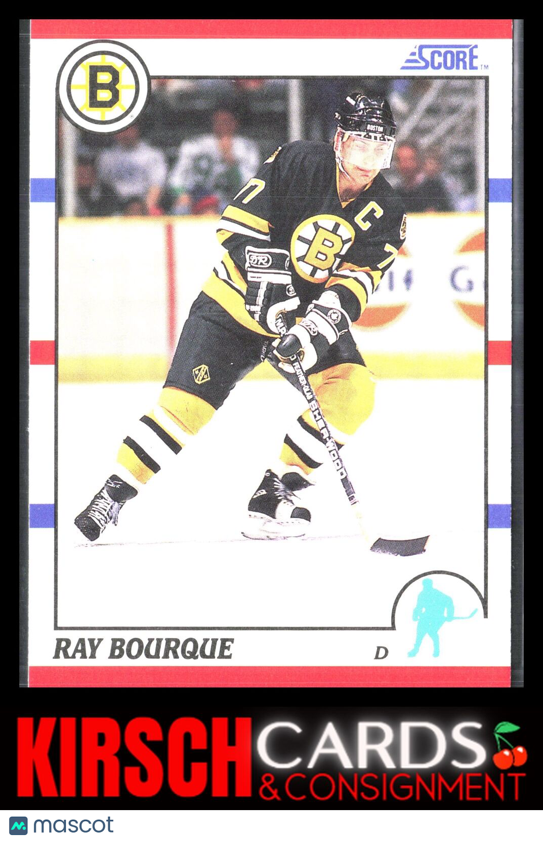 Ray Bourque 1990-91 Score Hottest and Rising Stars #35 Boston Bruins