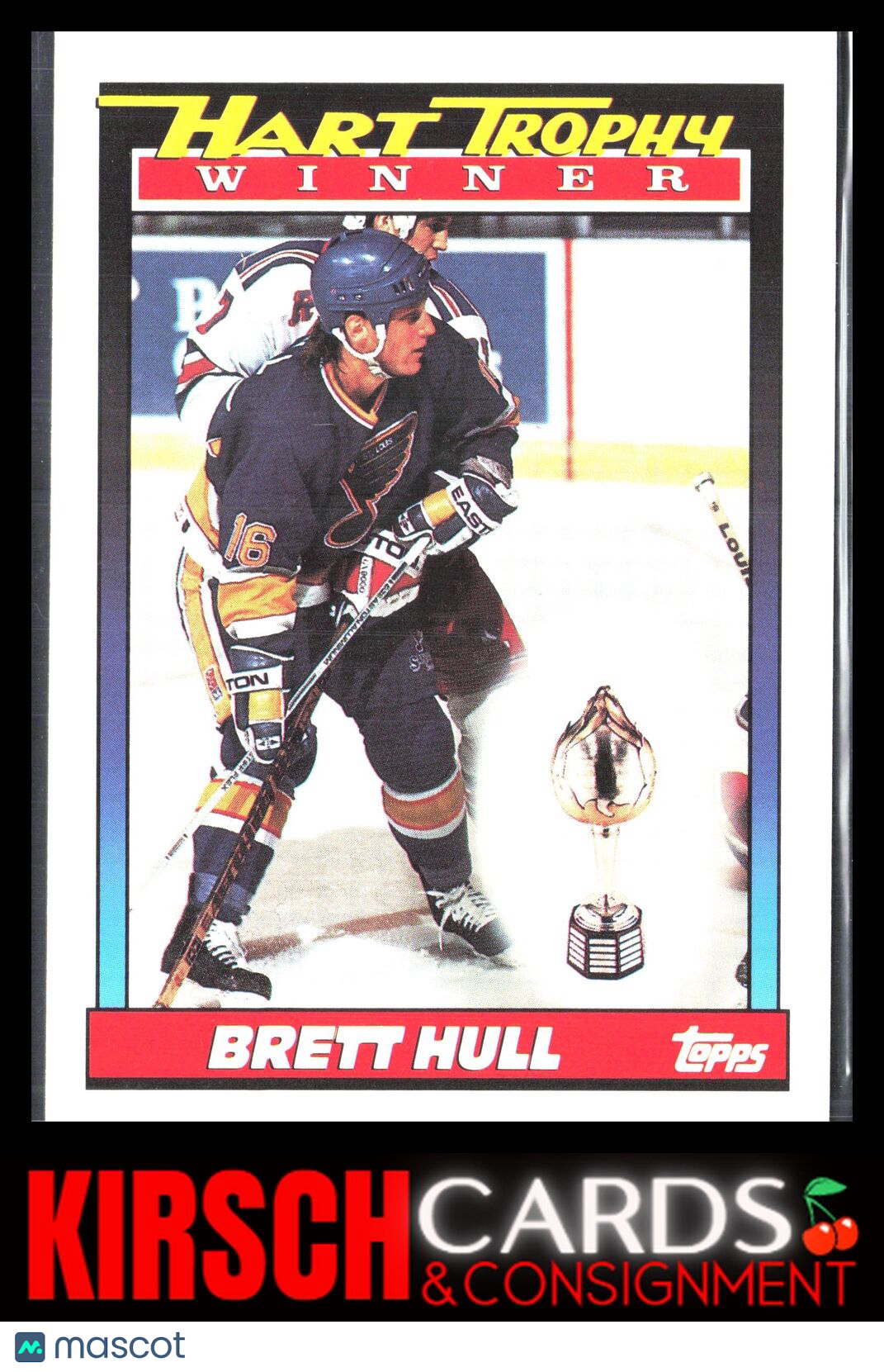 Brett Hull 1991-92 Topps #516 St. Louis Blues