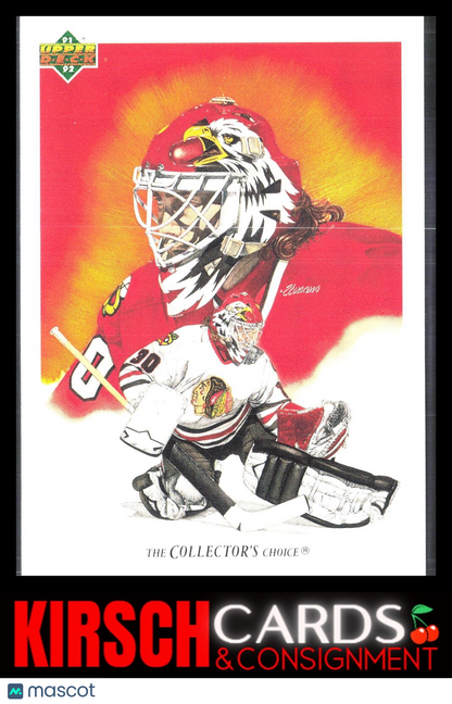 Ed Belfour 1991-92 Upper Deck #81 Chicago Blackhawks