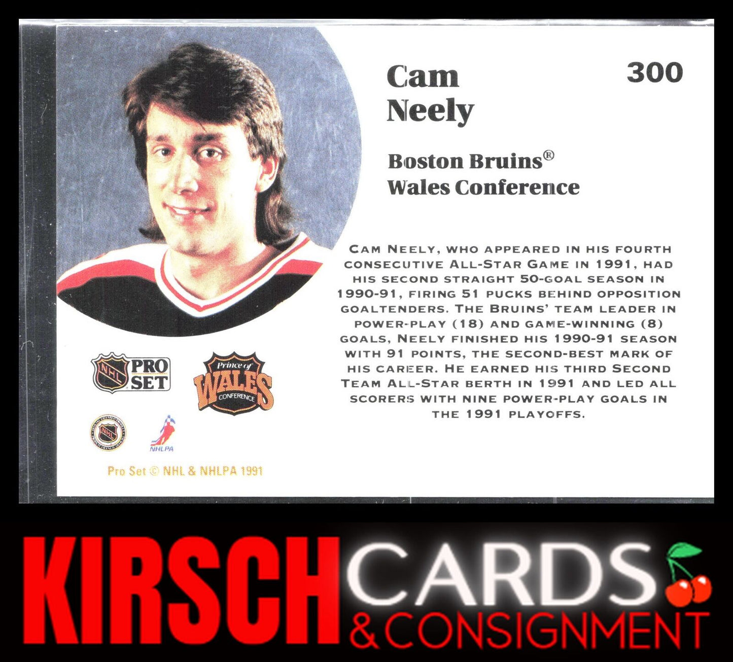 Cam Neely 1991-92 Pro Set #300 Boston Bruins