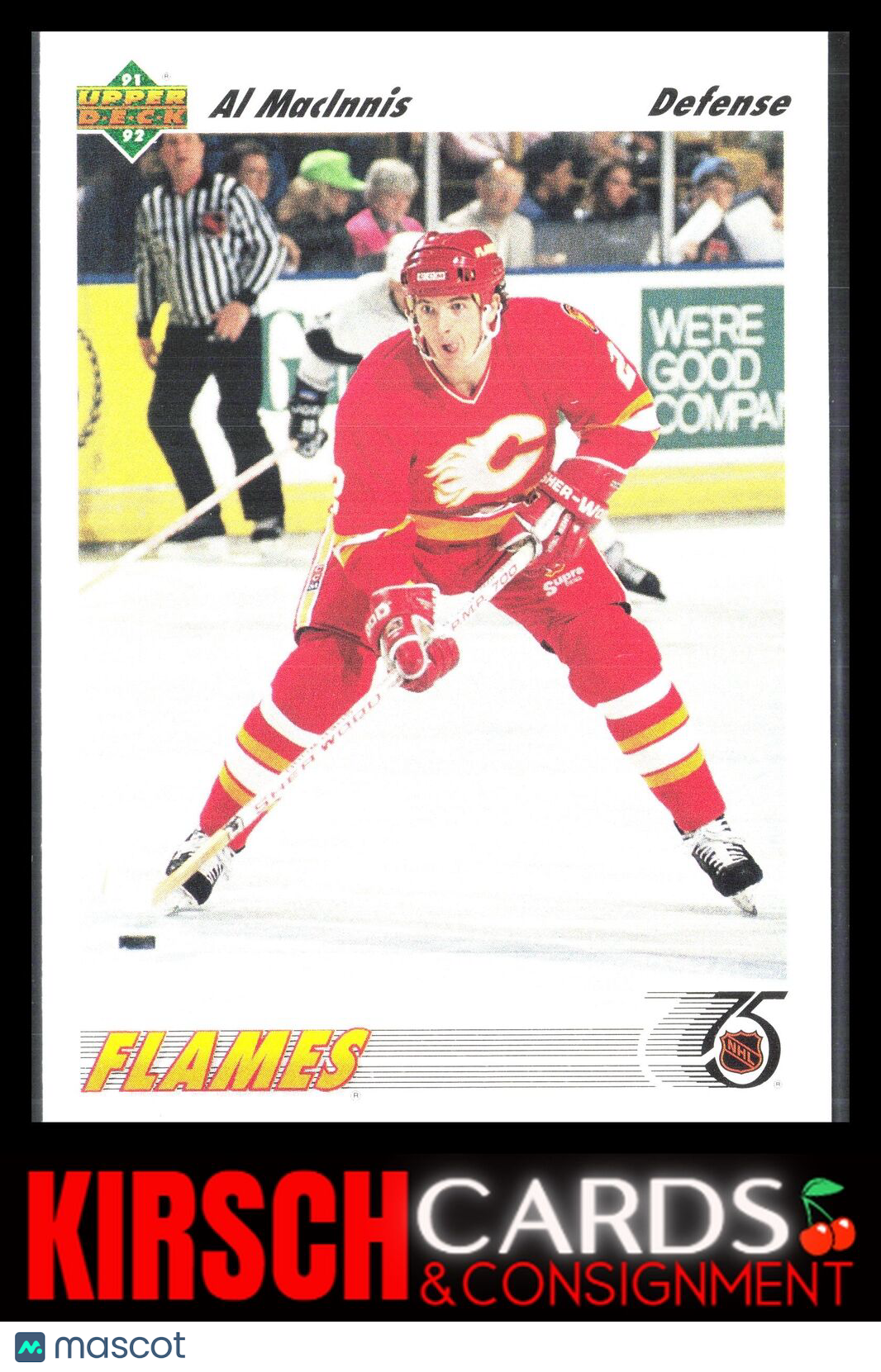 Al MacInnis 1991-92 Upper Deck #243b Calgary Flames