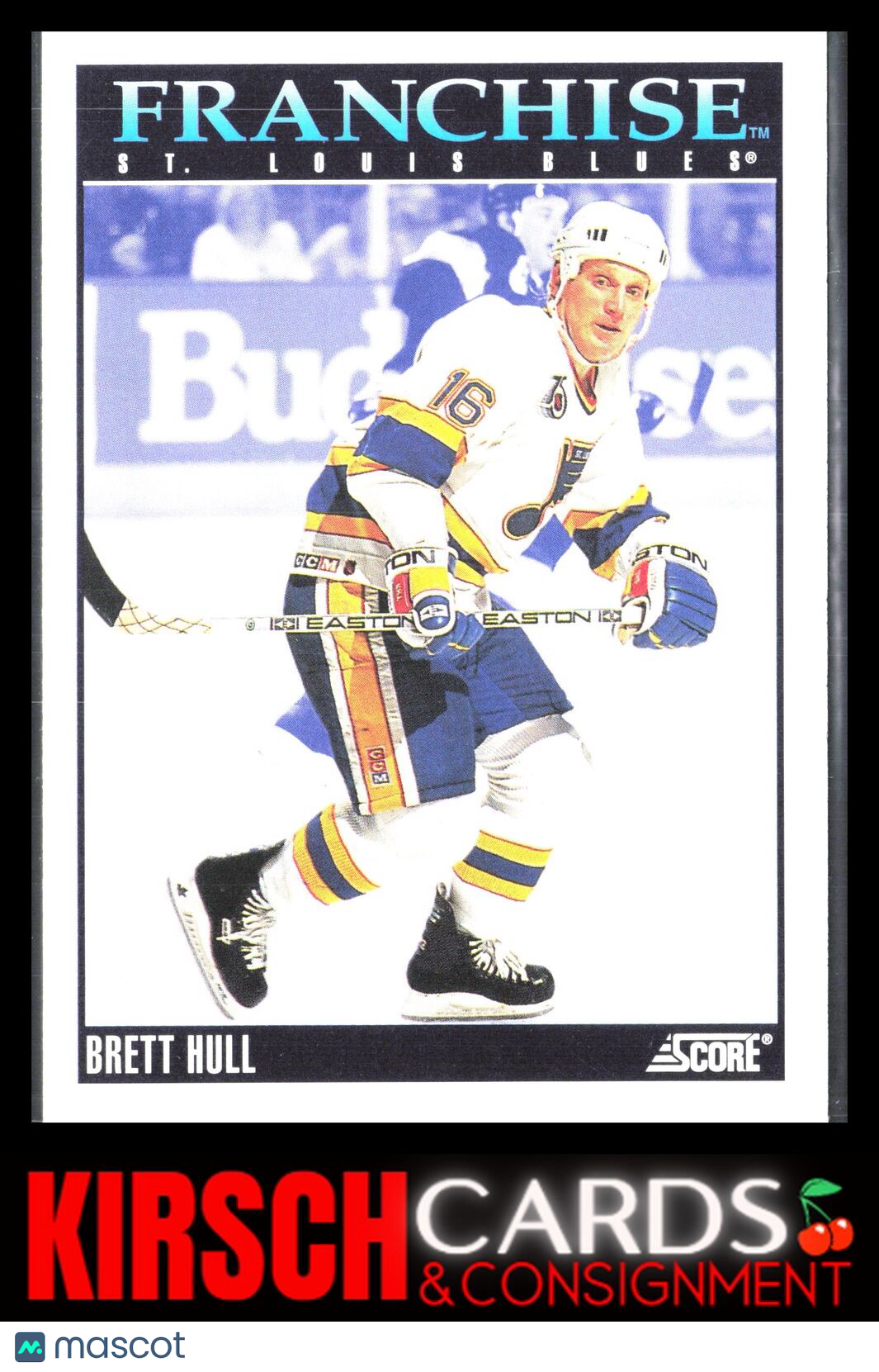 Brett Hull 1992-93 Score #435 St. Louis Blues