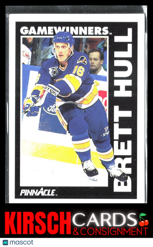 Brett Hull 1991-92 Pinnacle #356 St. Louis Blues