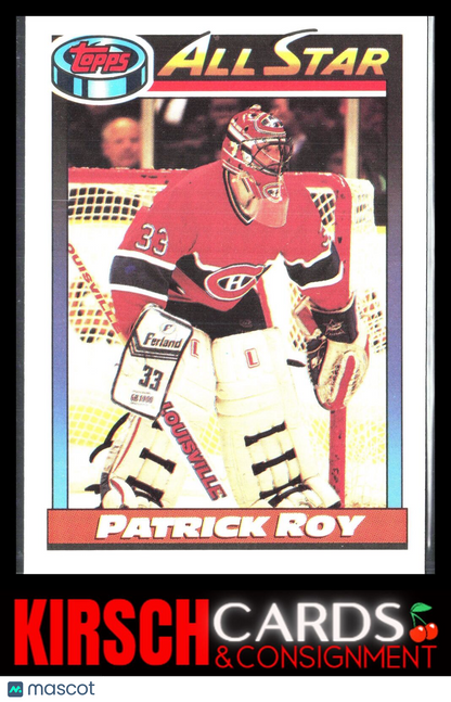 Patrick Roy 1991-92 Topps #270 Montreal Canadiens